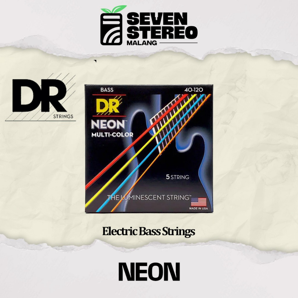 DR Strings Neon Bass 5 Strings – Senar Bass Glow yang Bikin Panggung Hidup
