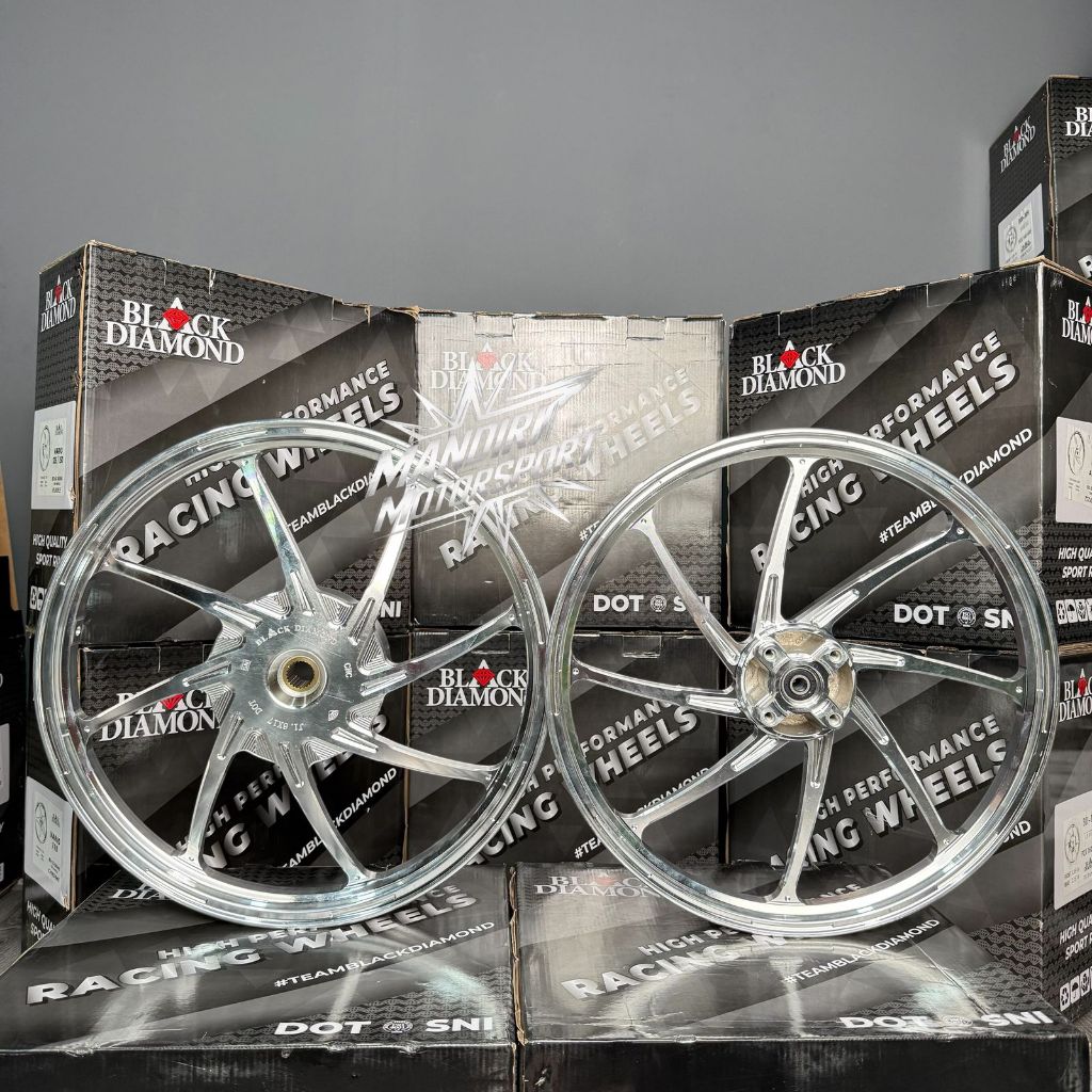 Velg Motor Ring 17 Lebar Depan 1.40 Belakang 1.60 Black Diamond  For Honda VARIO 125 / VARIO 150 / V