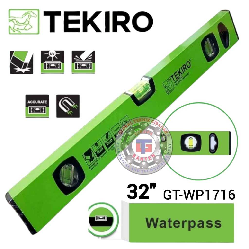 Tekiro Water Pas 32" (80 CM) Magnet - Box Level/Waterpass 32 Inch Magnet