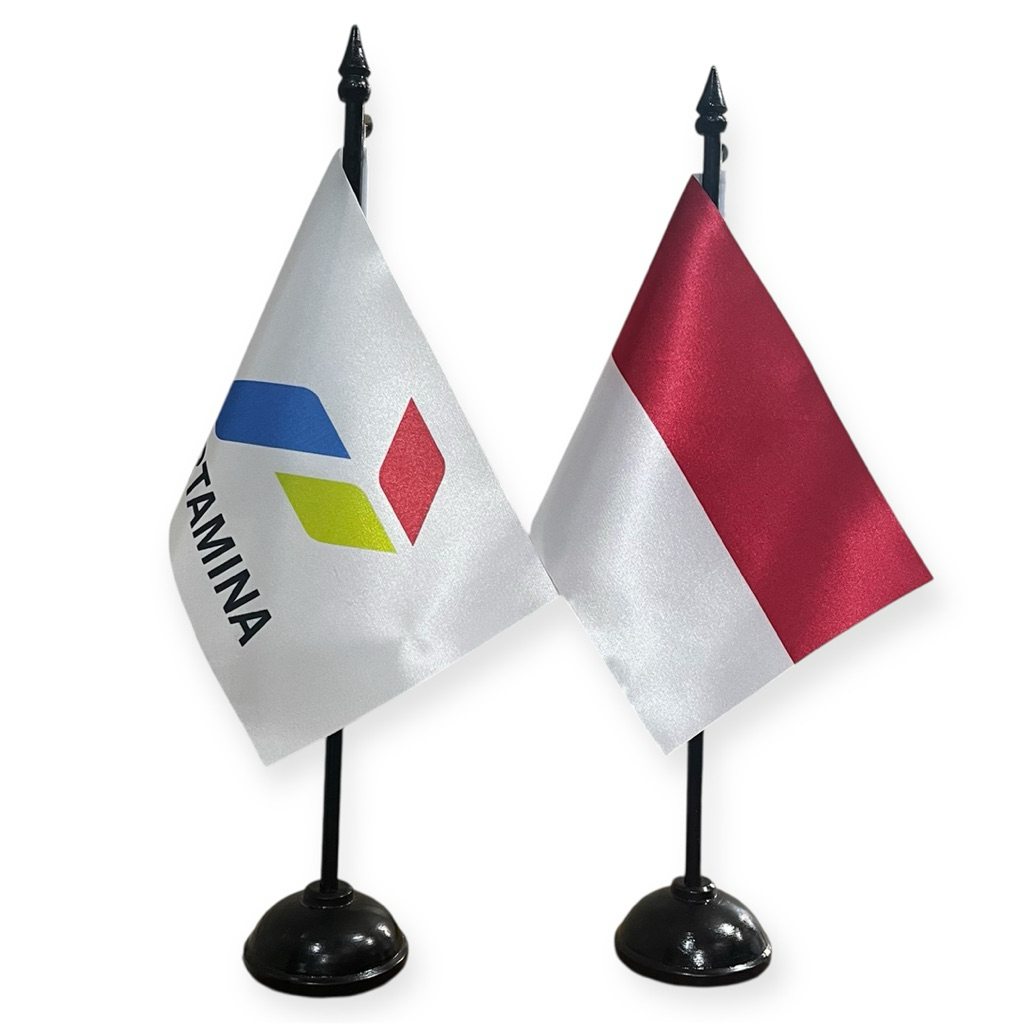Lancar Jaya Advertising Tiang Bendera Meja Pertamina | Tiang Bendera Meja Kantor | Tiang Bendera Mej
