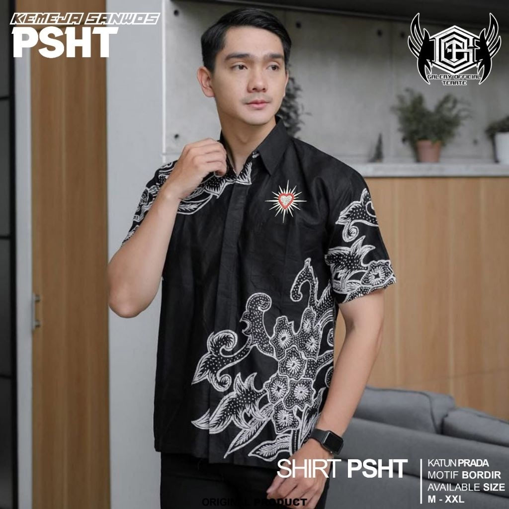 KEMEJA BATIK PSHT LENGAN PENDEK // KEMEJA BATIK PRIA CASUAL LENGAN PENDEK // KEMEJA BATIK TERBARU MO