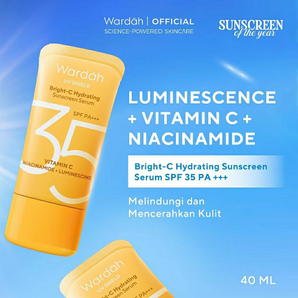 Wardah uv shield sunscreen ringan, sunblok spf 35