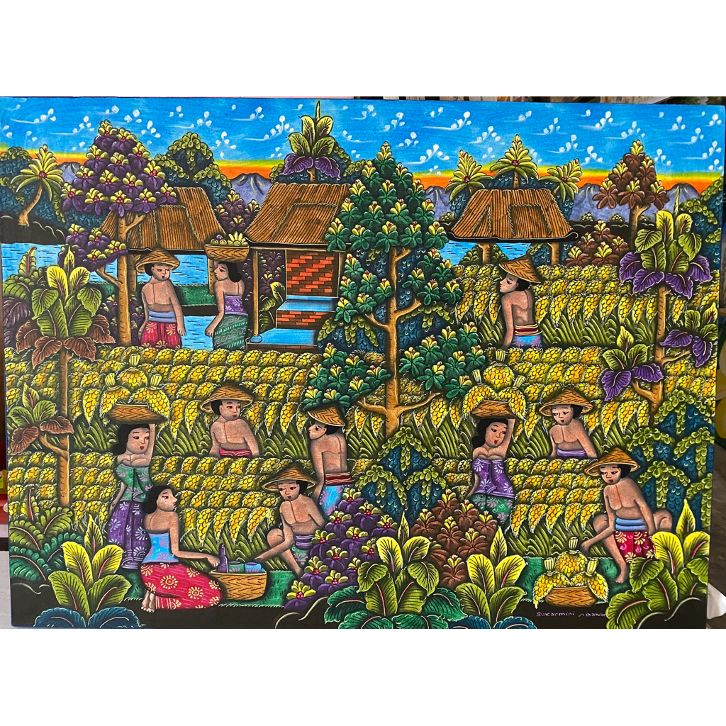 Lukisan Young Artist, Lukisan Tradisi Bali, Lukisan Pasar Tradisional