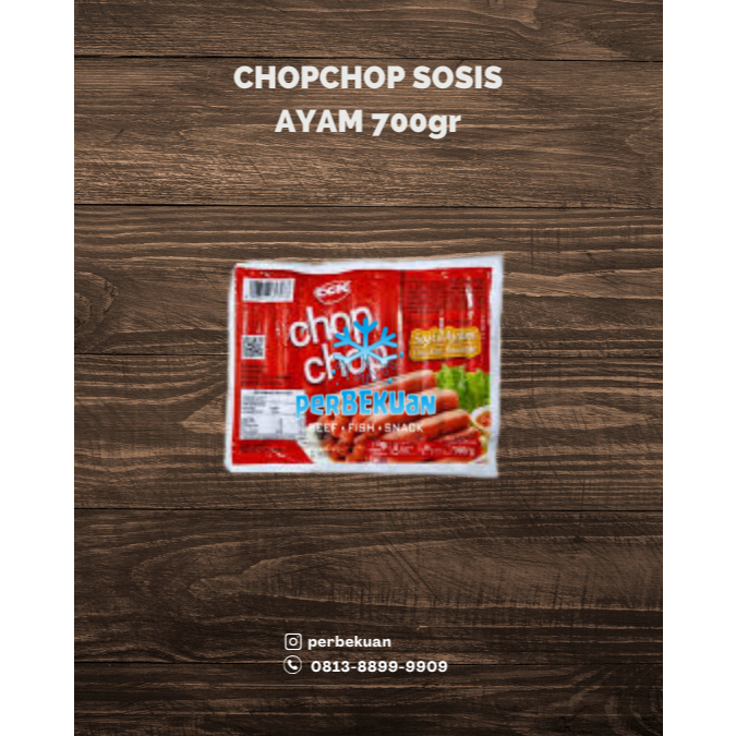 CHOP CHOP SOSIS AYAM 700gr / SOSIS SAPI JUMBO 500gr ISI 10 PCS