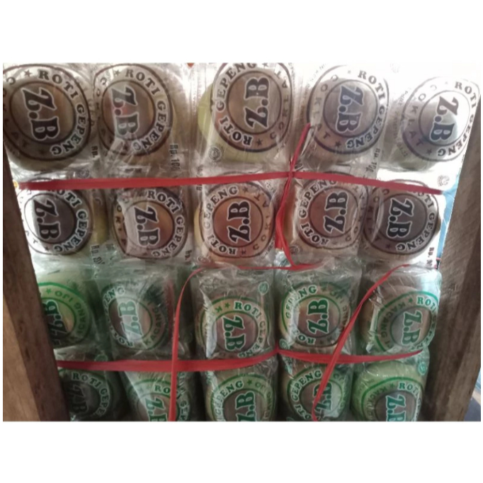 6 Pcs Roti Gepeng Lembut Z.B dengan Rasa Kacang Hijau
