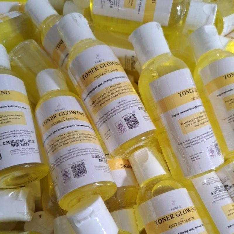 [ BUNDLING 2 PCS ] TONER LEMON GLOWING ORIGINAL 100% BPOM / TONER GLOWING EXTRA LEMON BIALWBI / TONE