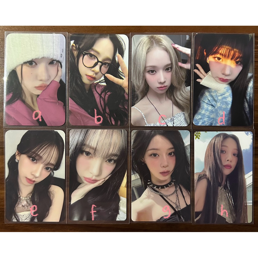 aab aespa photocard karina winter pc zip up pink hoodie encore md