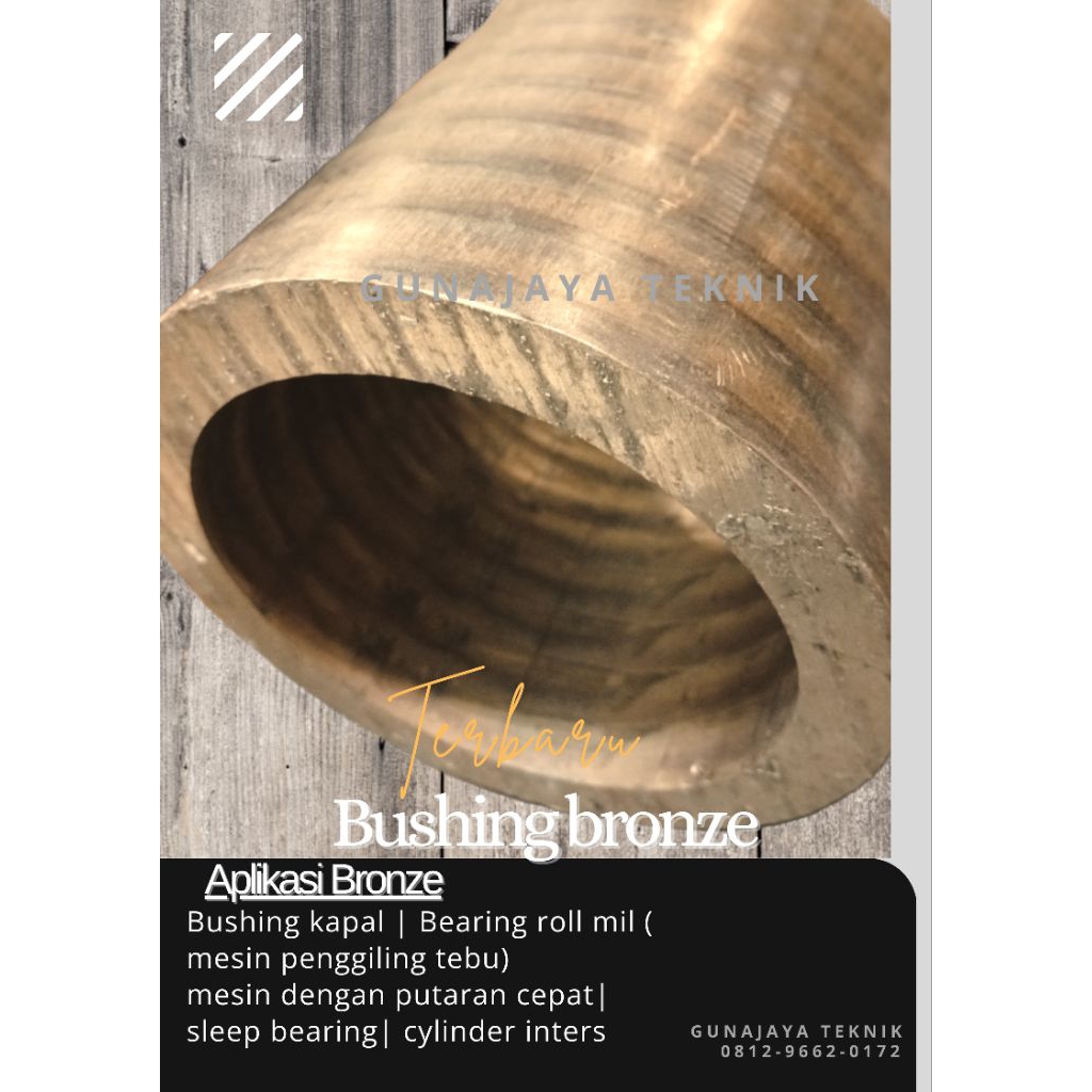 Hollow bronze od 38 mm id 18 mm x 500 mm