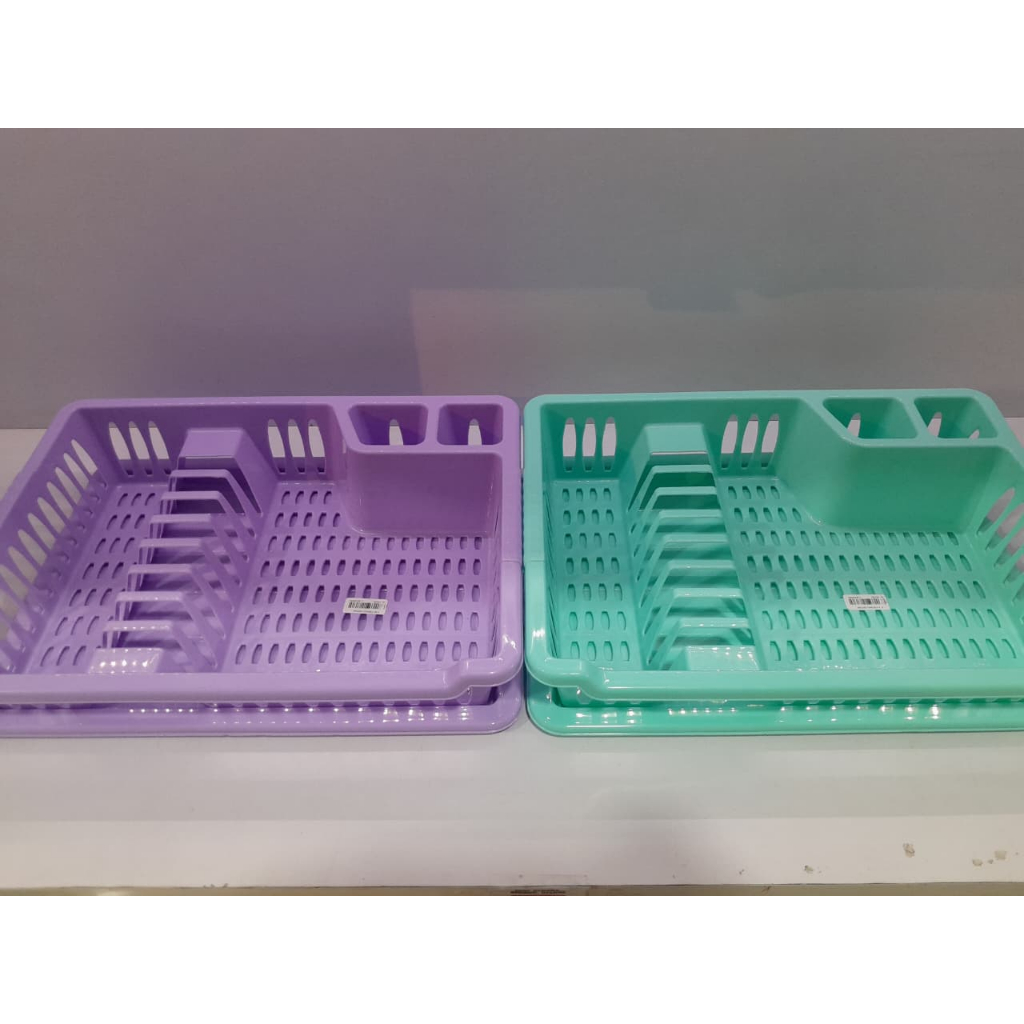 Rak Piring Plastik / Dish Rack / Tempat Piring Cuci / Rak Pengering Piring / Rak Piring Dapur / Dish