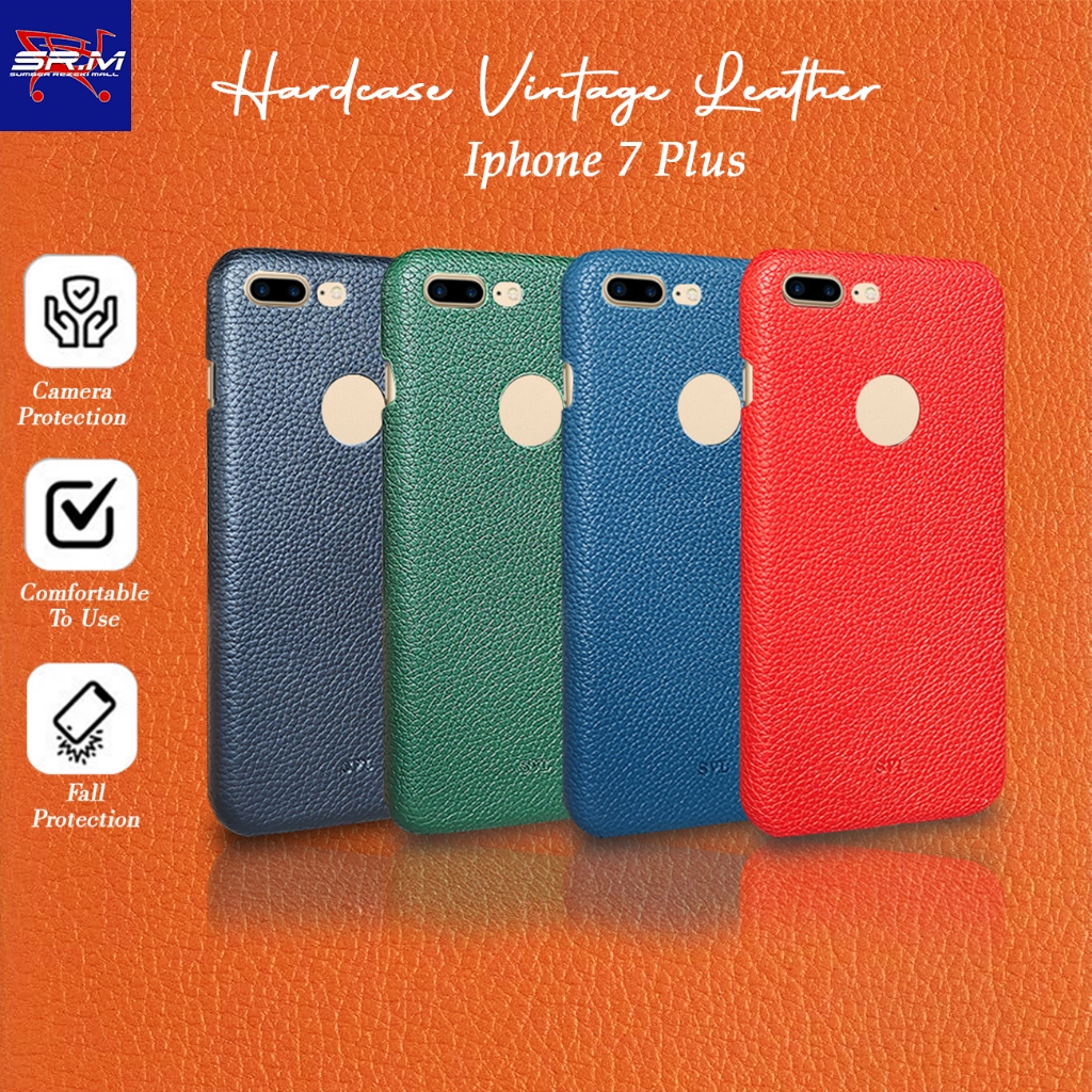 Casing Iphone 7 Plus Hardcase SVL Vintage Leather Slim Case Kulit