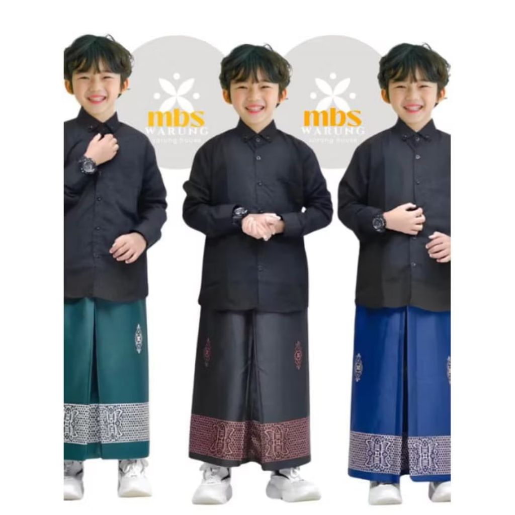 Sarung Instan anak Laki-Laki Usia 3 - 13 Tahun Sarung Anak Kekinian
