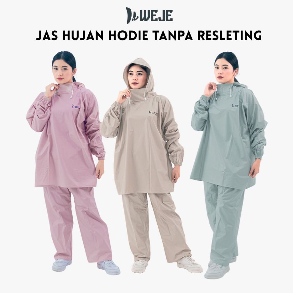 JAS HUJAN HODIE WEJE BAHAN PVC ANTI AIR