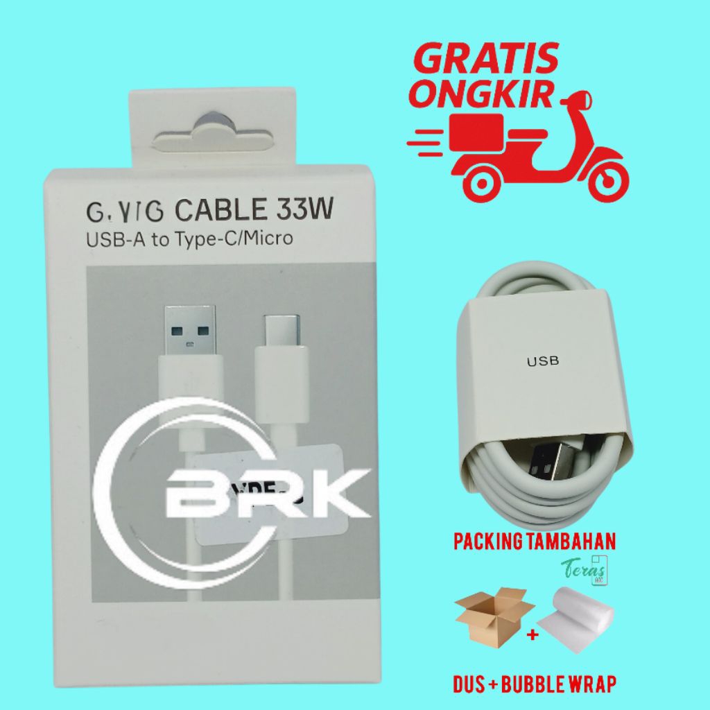 KABEL KABEL DATA CHARGER CASAN OPPO A54S / A57 / A77S USB TYPE C ORIGINAL