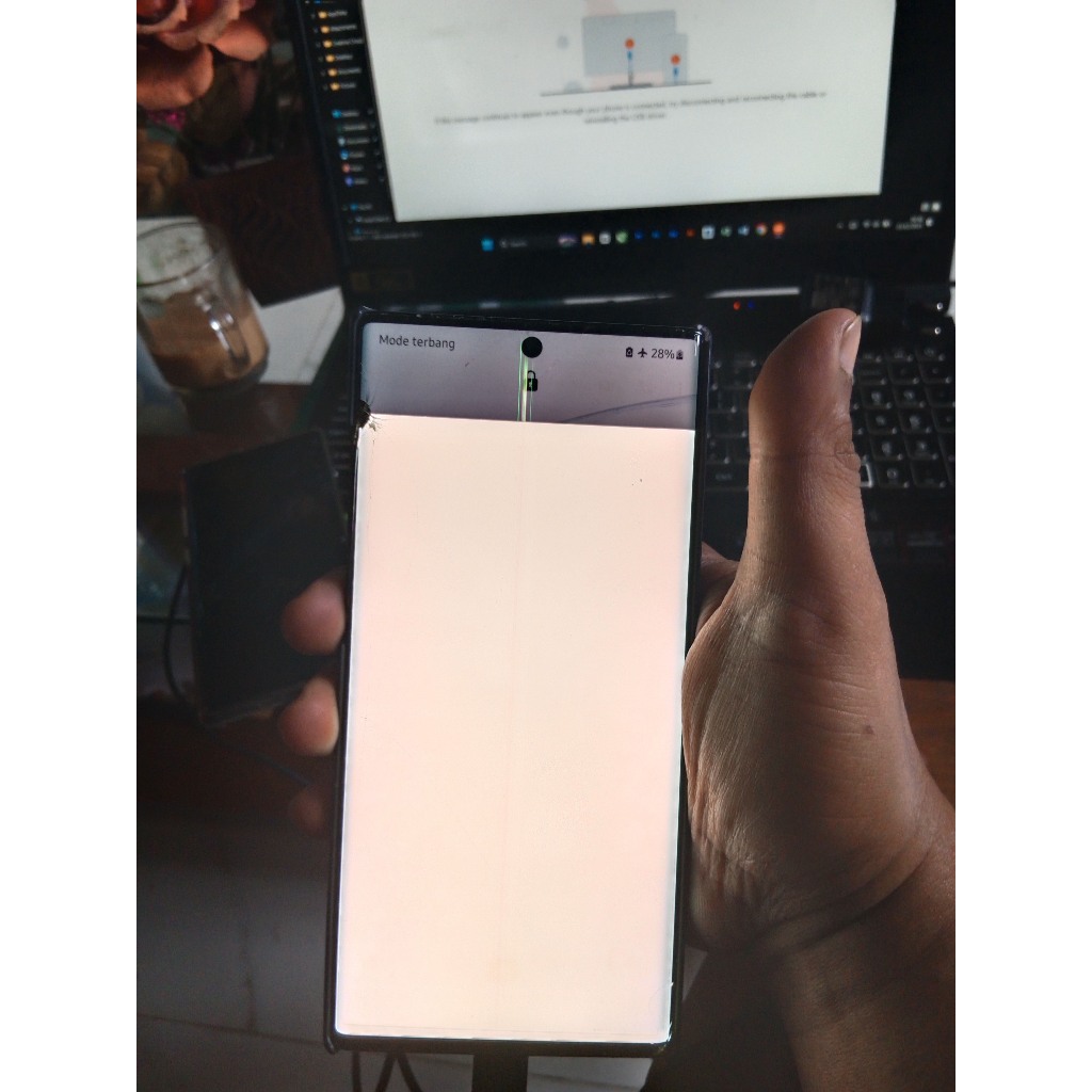 Samsung Galaxy Note 10+ 12GB/256GB – Bekas (Minus LCD) | Wifi Only | NFC Off