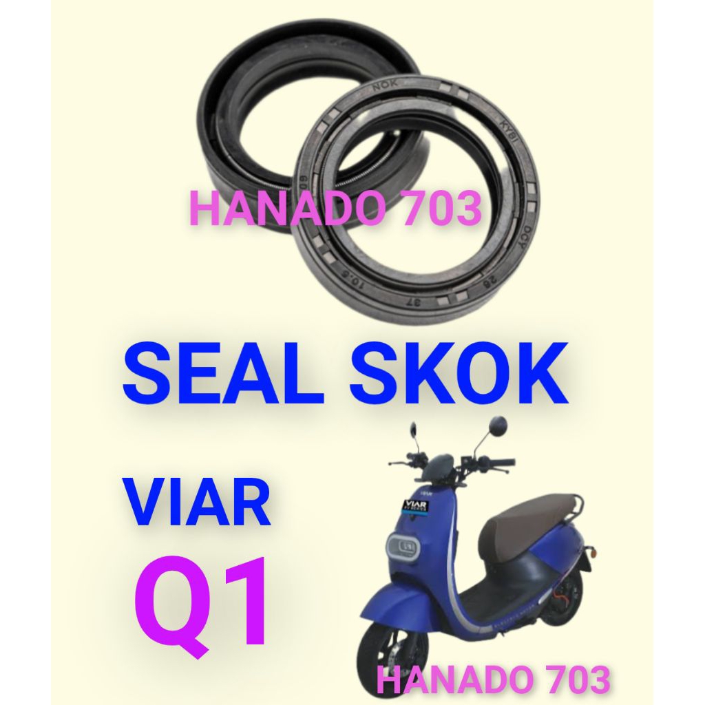 seal oli skok depan sepeda listrik viar Q1 sil, oli shock depan sepeda listrik viar q1
