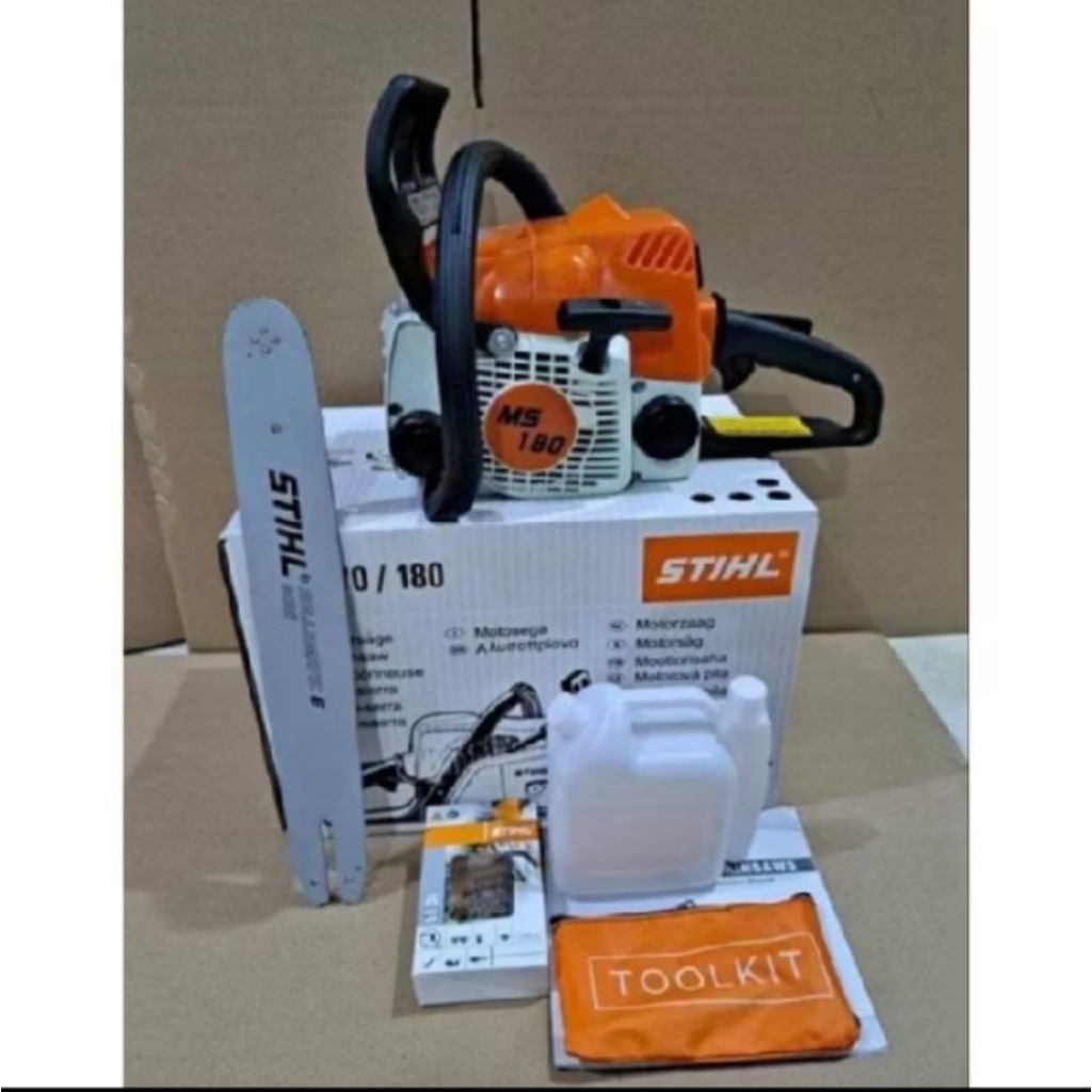 Mesin Gergaji Kayu Chainsaw STIHL MS 180 Senso STIHL Mini MS 180 komplit Bar 16" Inch Dan Rantai Sia