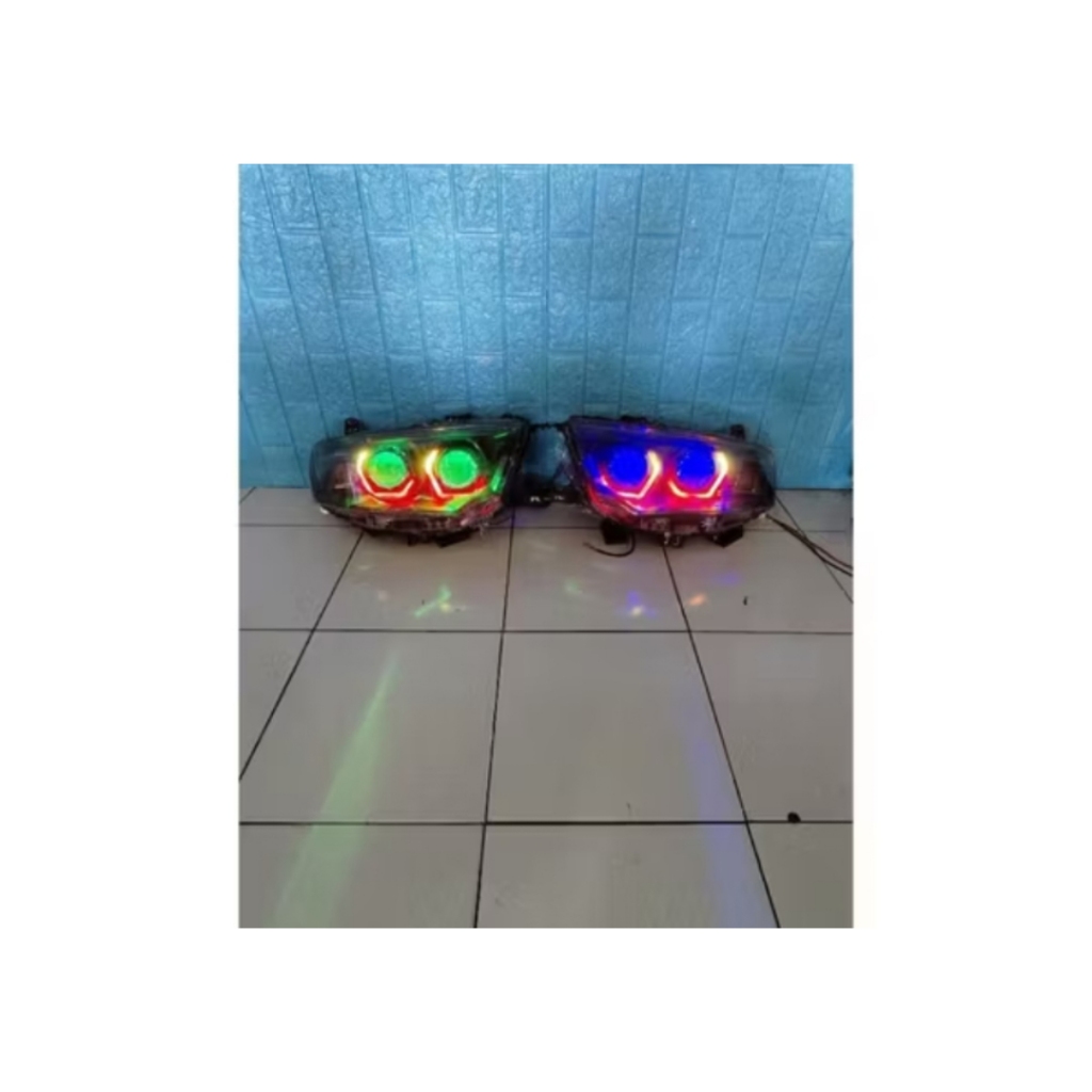 Lampu Biled Mobil Pajero Exceed Th 2010 s/d 2015 Full RGB Android App Lengkap