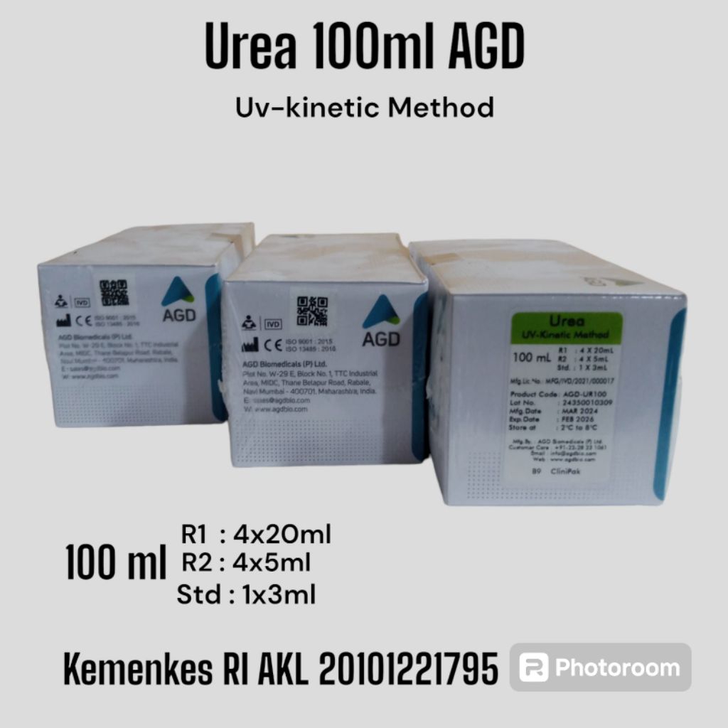 REAGEN UREA UV(UREUM) AGD CLINIPAK 100ML