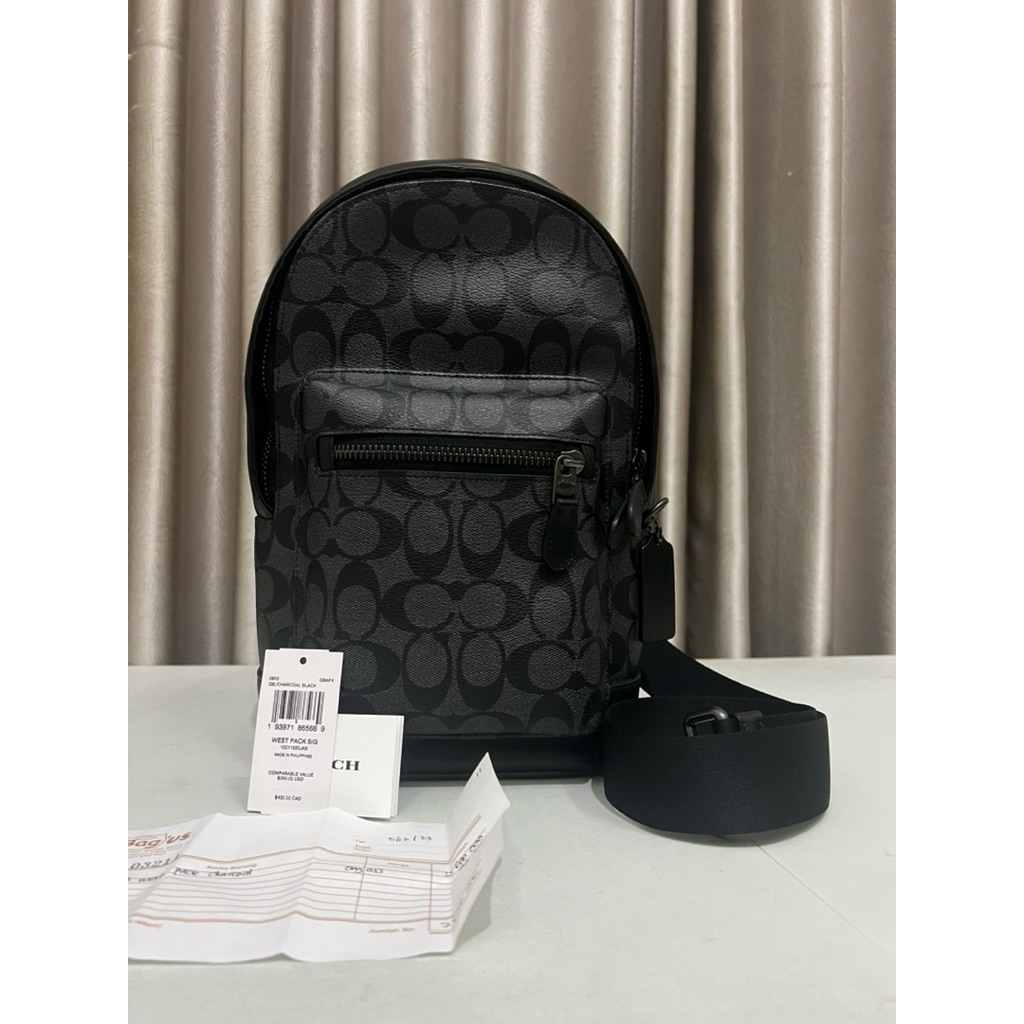 NBU/NEW Coach Signature West Pack Charcoal Black