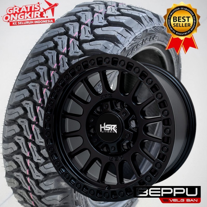 Velg mobil offroad ring 15 baut 6 type hsr xts05 cocok untuk mobil panther turing pajero fortuner hi
