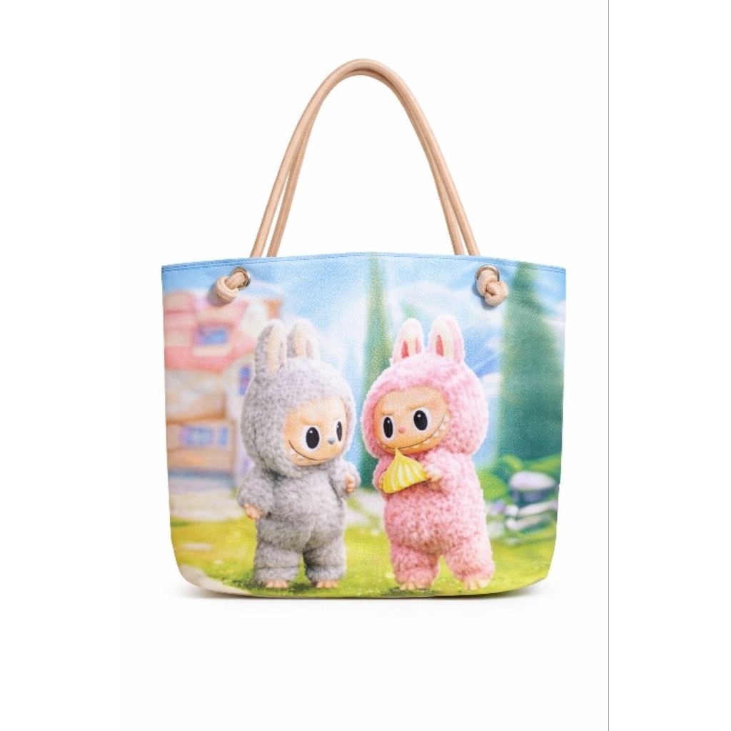 Tas Tote Anak Motif Boneka Lucu – Tas Kain Jinjing