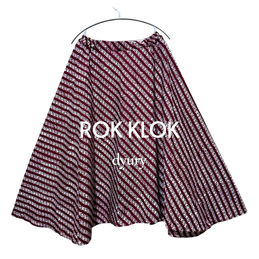 Rok Klok Payung Panjang 75cm Batik Cap Handmade Solo