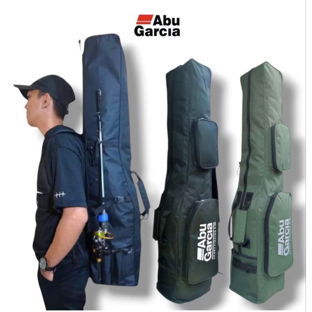 tas pancing jumbo mania ransel joran tegeg big size waterproof abu gracia ukuran 80/100/120