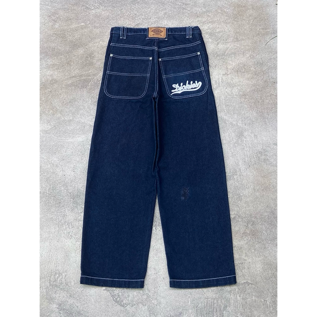 dickies big daddy baggy pant denim blue indigo