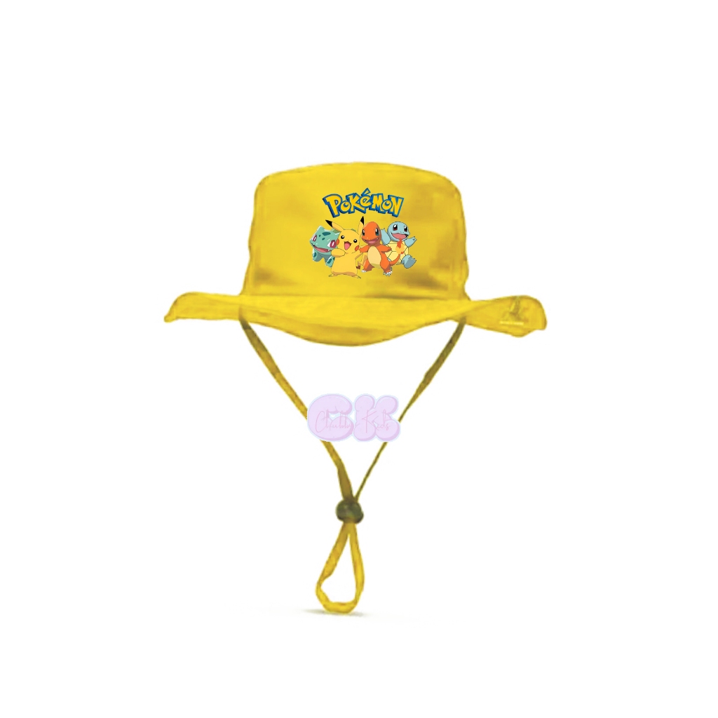 Topi rimba anak pokemon karakter - Topi anak pokemon