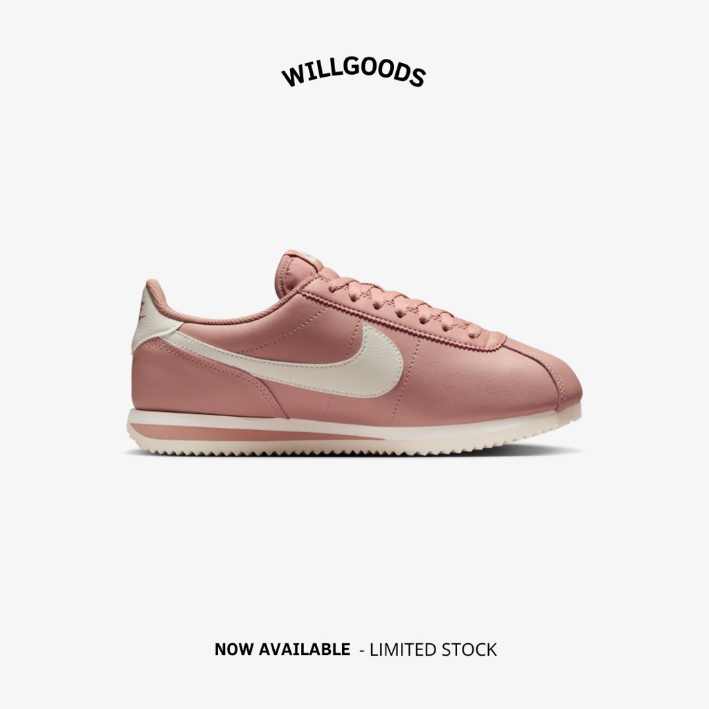 Nike Cortez Leather Particle Pink Sail Women Original Resmi