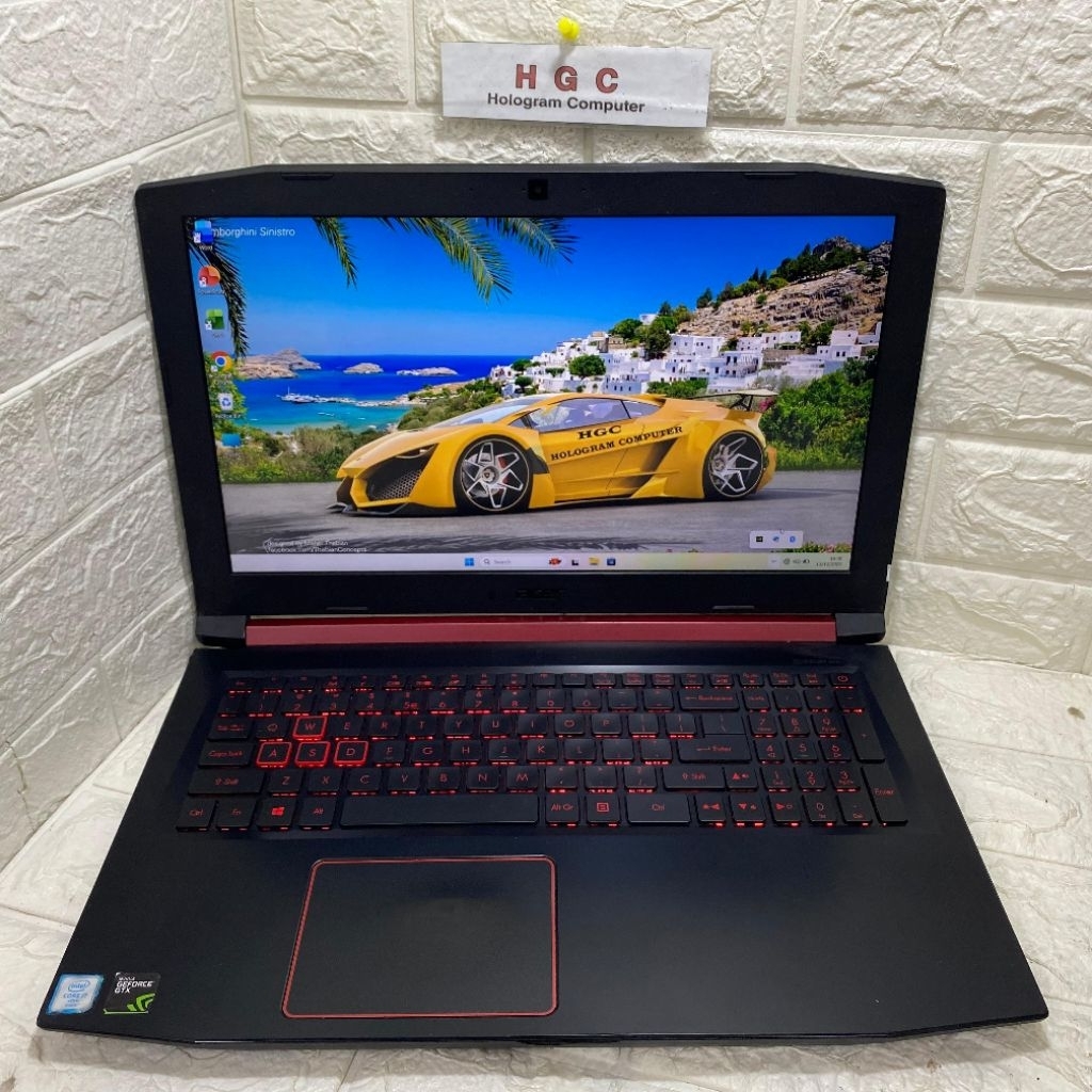 Laptop  Acer Nitro Gaming Core i5 Gen 8 Nvidia Gtx Ram 8 Gb SSD 256 GB  Sepesial Game Dan Desain
