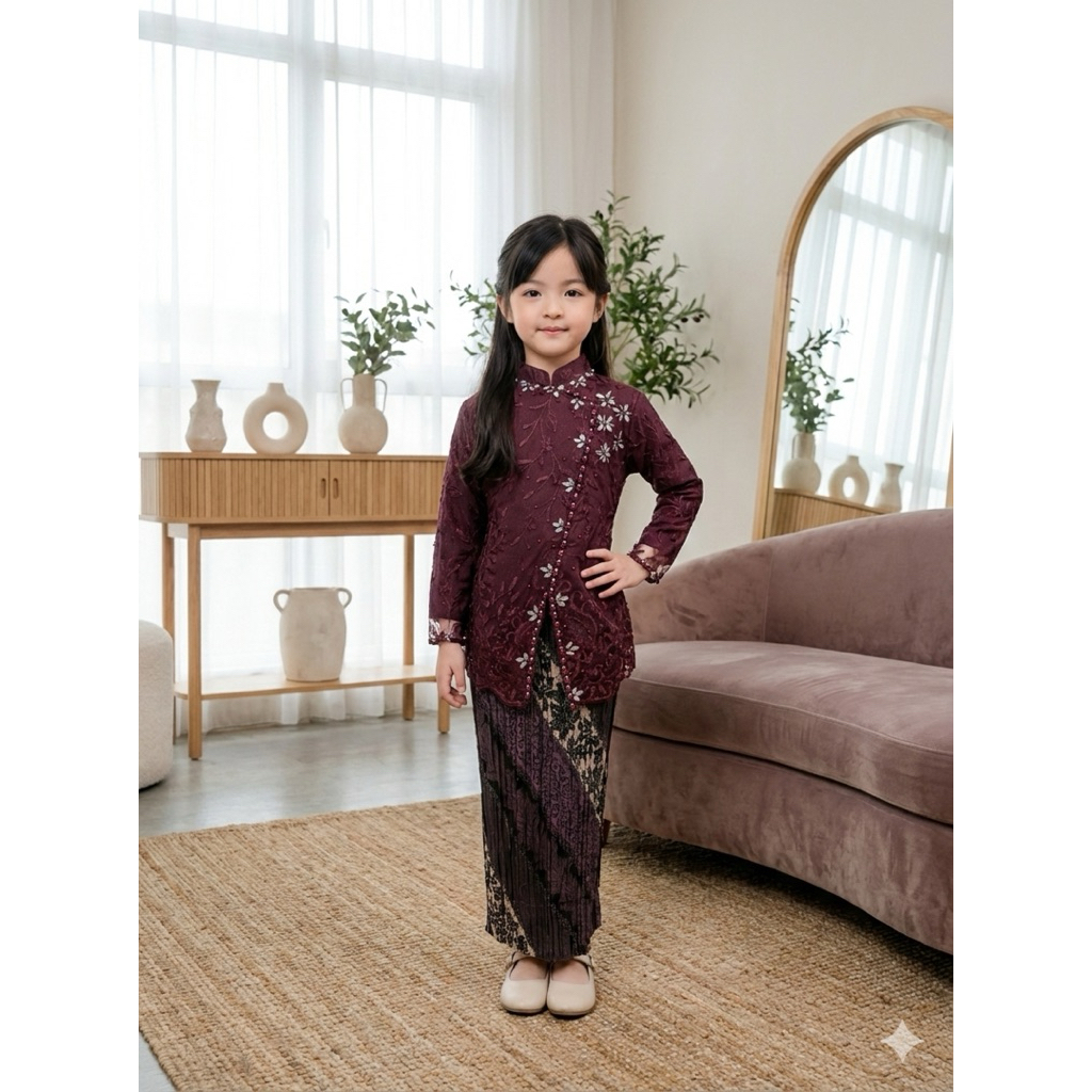 kebaya JANGGAN THILE ANAK/kebaya anak/kebaya anak wisuda/kebaya anak sekolah/kebaya anak modern/keba