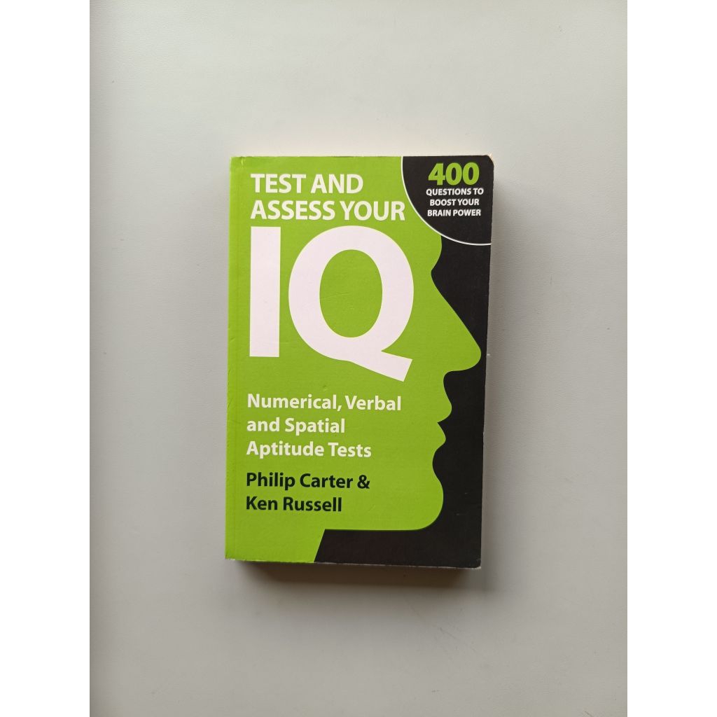 (ORIGINAL, ENGLISH) TEST AND ASSES YOUR IQ NUMERICAL, VERBAL AND SPATIAL APTITUDE TEST