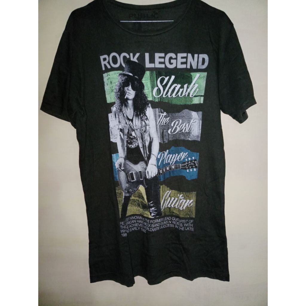 kaos Slash Band bekas second