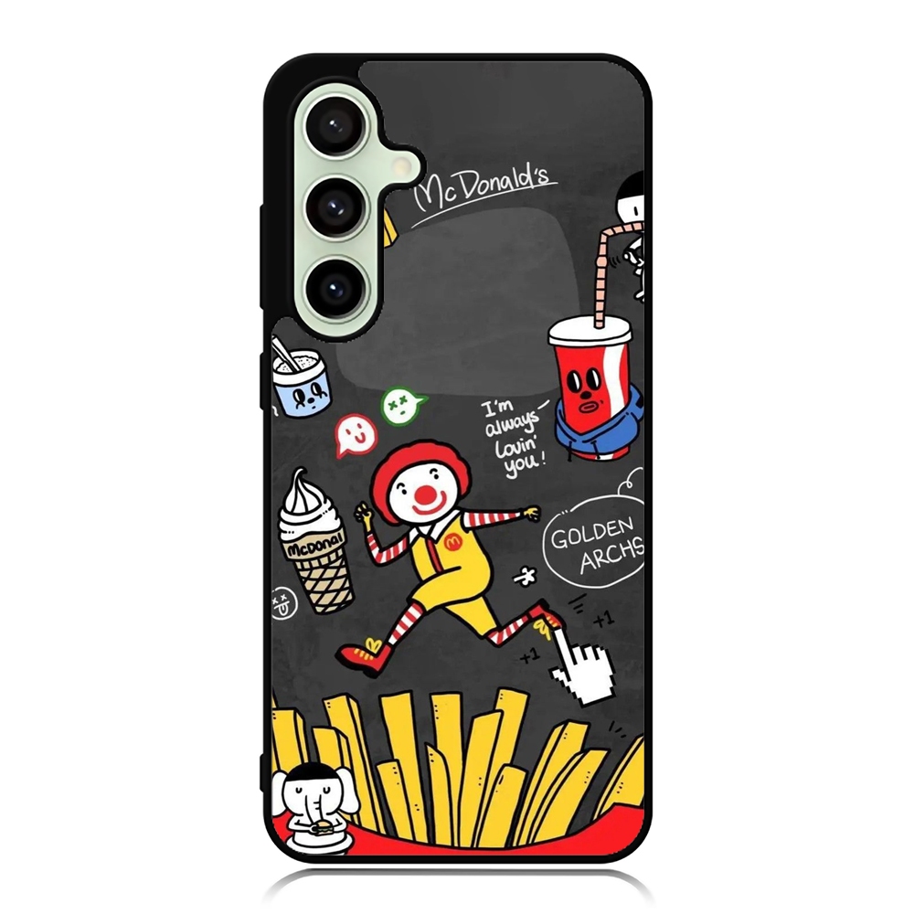 Case Samsung A56 A55 A35 A25 A15 A05 A04 A54 A34 A24 A14 A73 A53 A33 A23 A13 A72 McDonald doodle