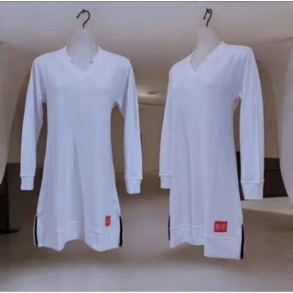 Tunik Polos UncleWest / Tunik Kerah V Unclewest Warna Putih