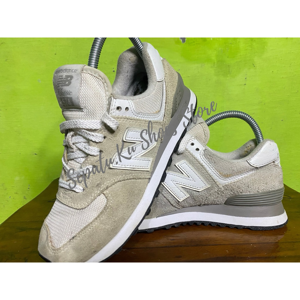 Auten ori Enbe second 574 Nimbus Cloud white size 36,5 (Nego tipis)