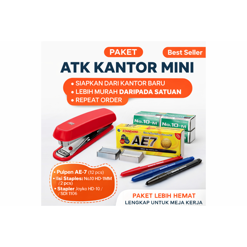 PAKET ATK KANTOR MINI – LENGKAP & HEMAT