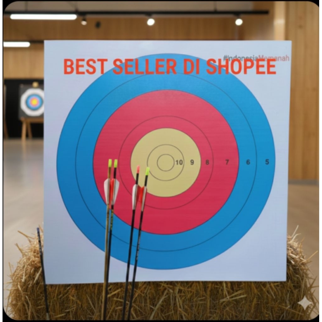 Bantalan target tebal 2cm ukuran 50x50 sasaran panahan untk stand target kaki 3 target latihan panah