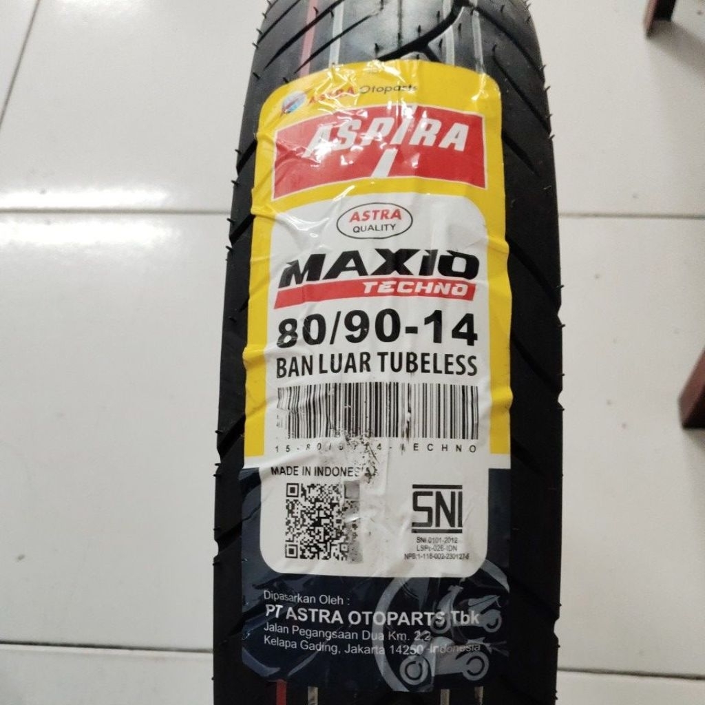Aspira maxio techno 80/90-14 tubeles