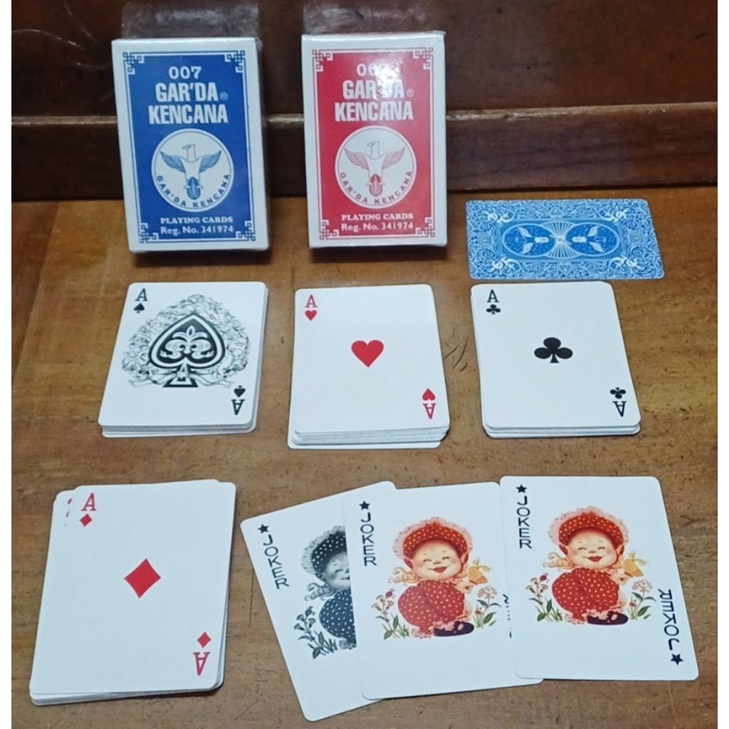 Kartu remi Playing Cards GARDA KENCANA 007 murah laris grosir 3 Joker
