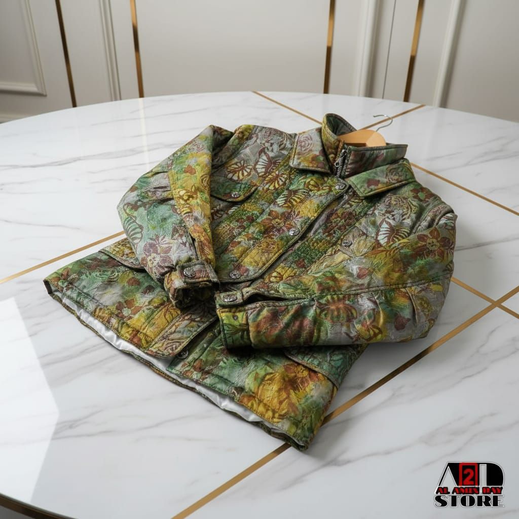 ANZI BESSON VINTAGE Ski FULL PRINT Jacket Unik