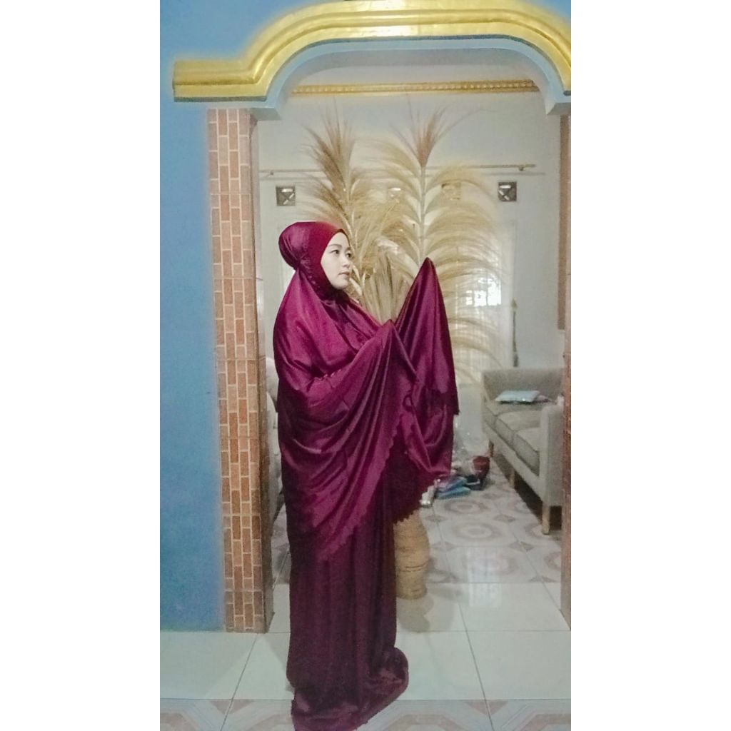 Mukena Dewasa armani silk polos