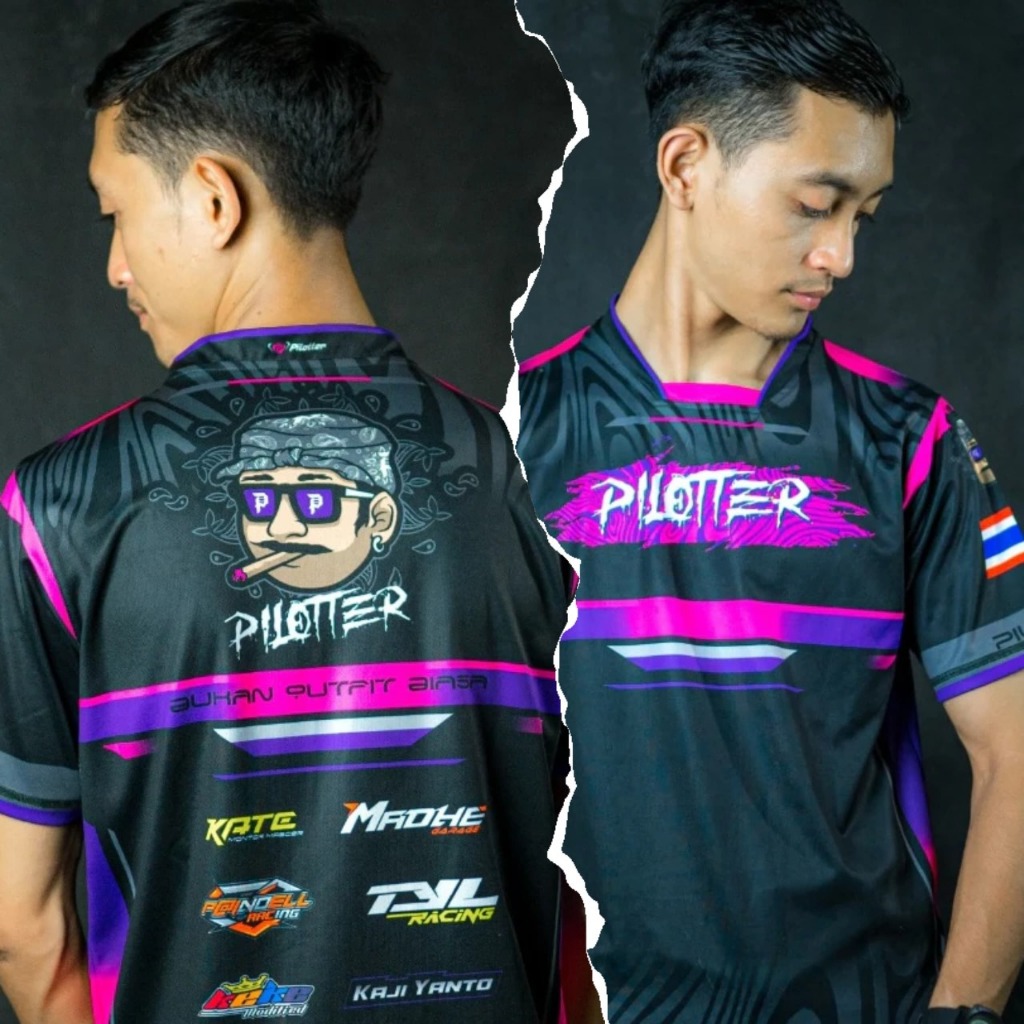 Jersey Motor Racing Pilotter / Jersey Otomotif Balap