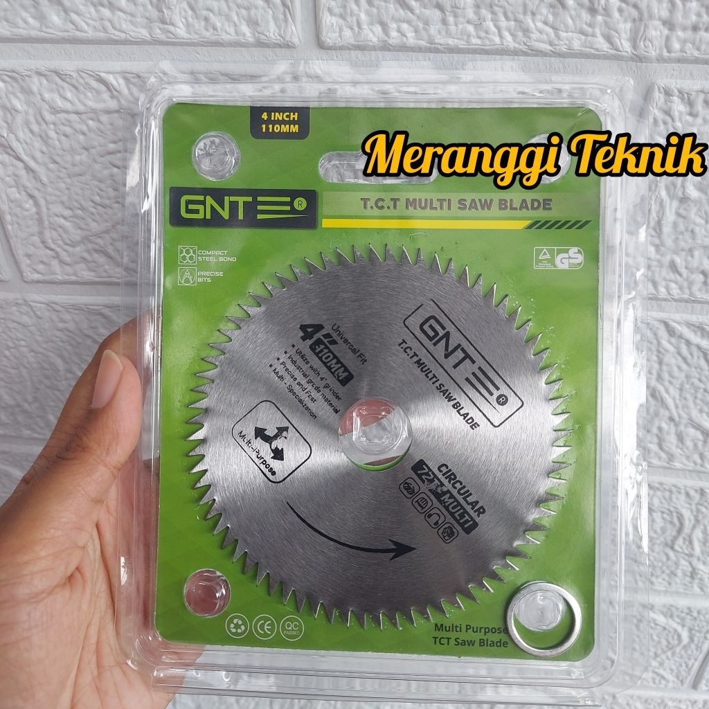 id2773 Mata pisau gergaji kayu triplek gerinda circular saw 4" 4 inchi 72T