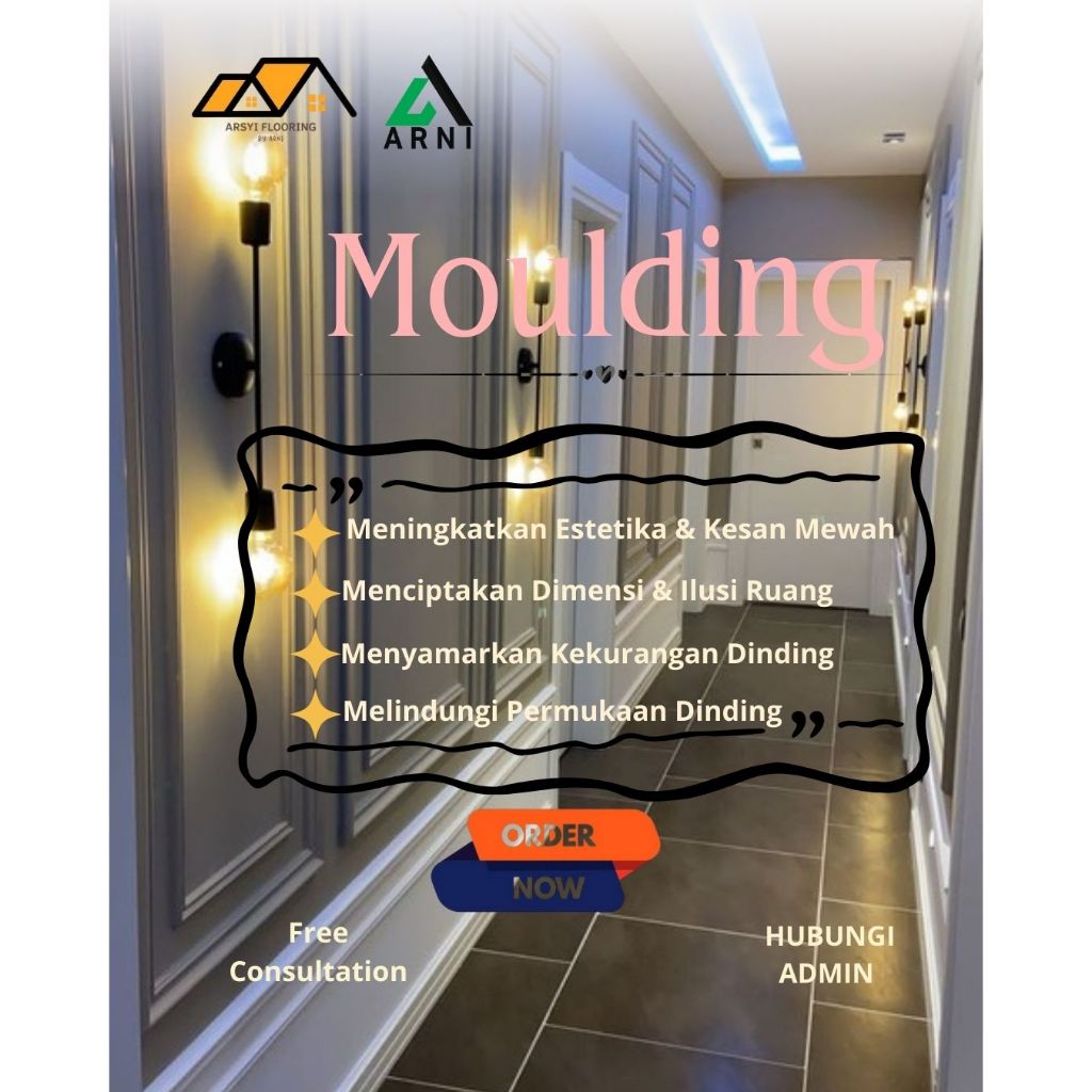 Moulding List Dinding|Dekorasi List dinding Mewah