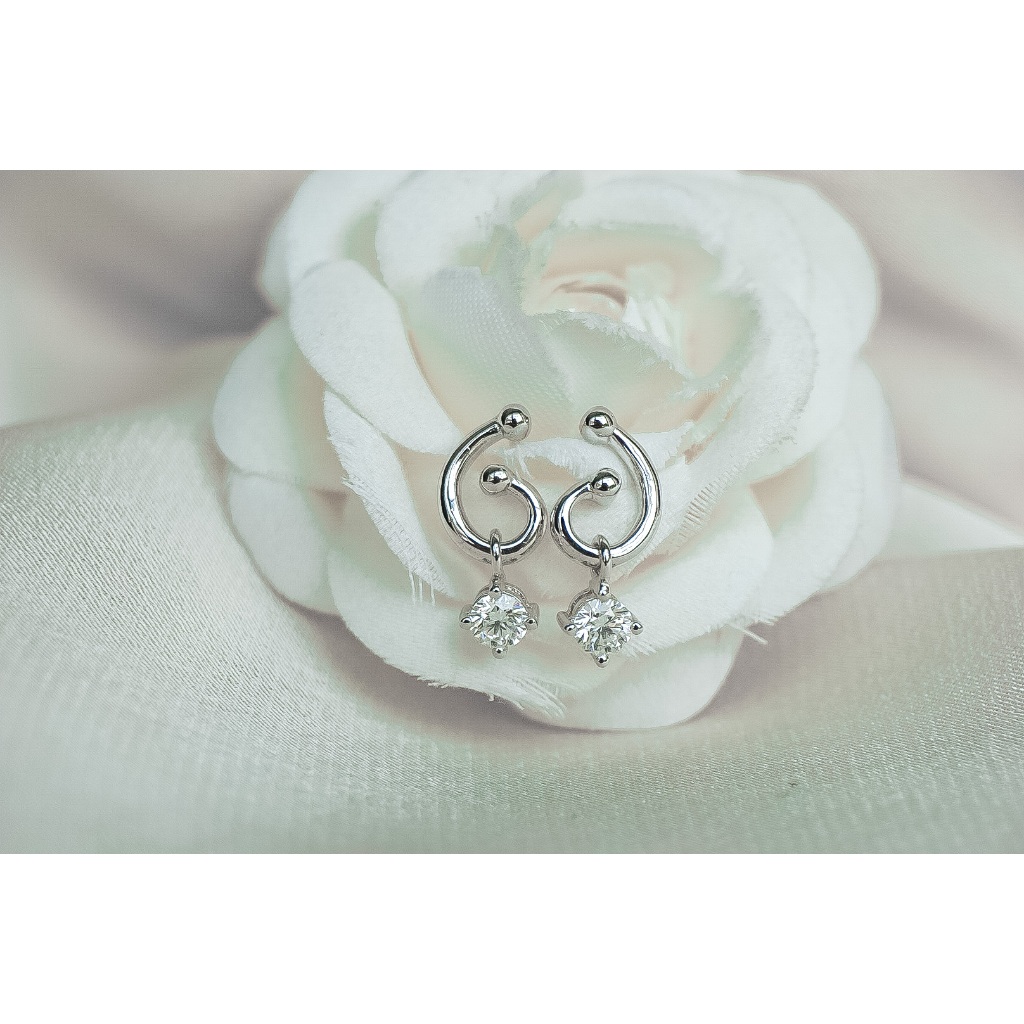KGdiamond - anting - giwang berlian wanita solitaire - DEF00123