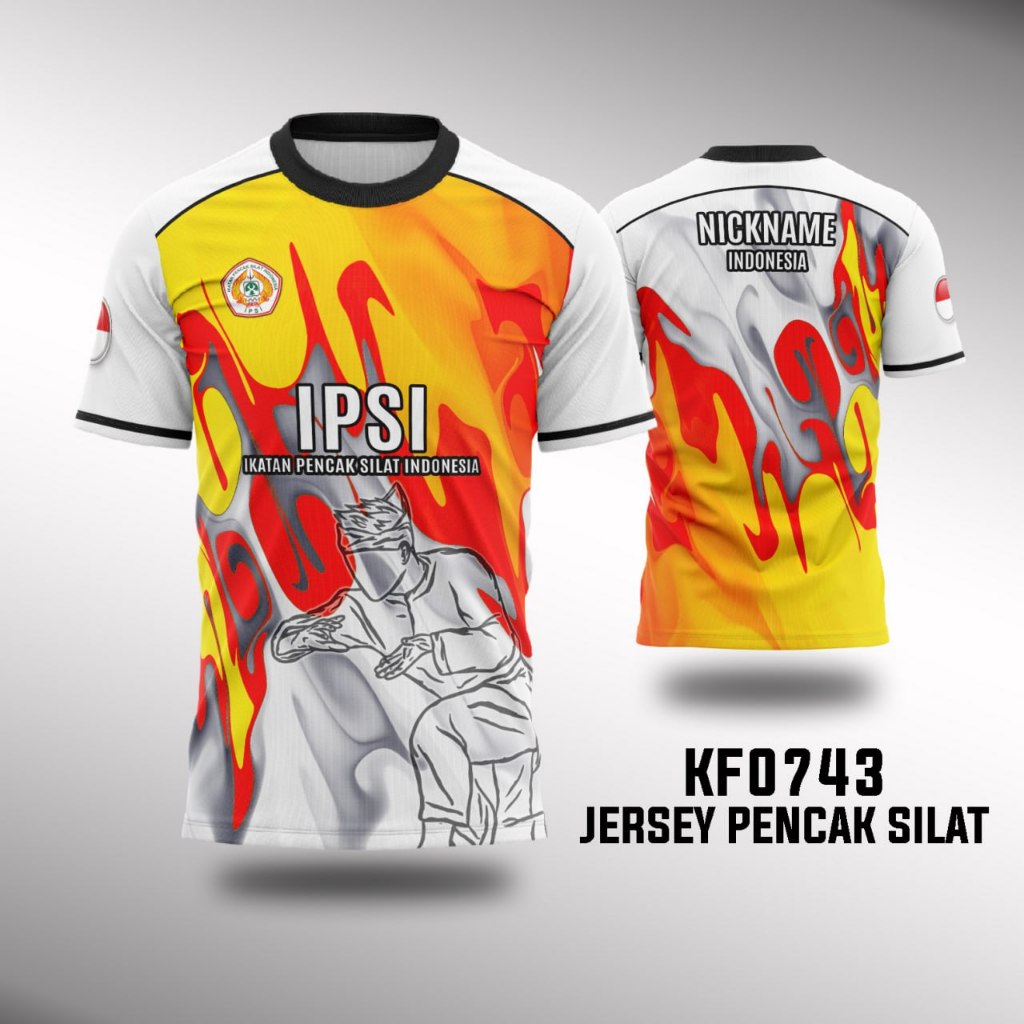 Jersey Pencak Silat IPSI Gratis Custom Nama