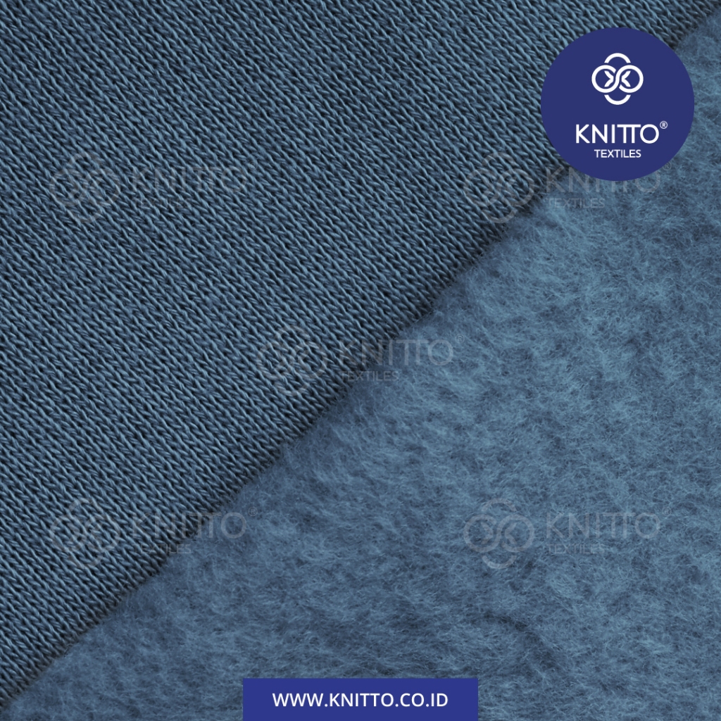 KAIN HEAVY COTTON COMBED FLEECE WARNA SEDANG ( BAHAN SWEATER, HOODIE, JAKET ) - KNITTO