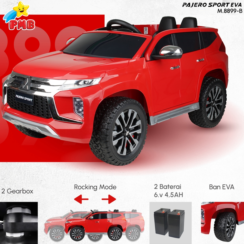 Mobilan Aki Model Pajero Sport M-8899 // Mobilan Mini Anak Pajero // Mobilan Anak-anak